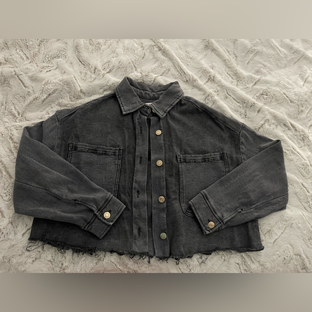 Zara cropped oversized top